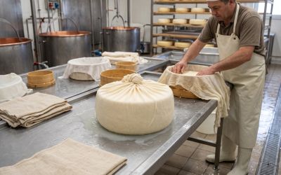 Teli per caseifici a noleggio: igiene e tranquillità nella produzione del formaggio